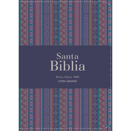 Biblia RVR 1960 Compacta Letra Grande 11 puntos Símil Piel Andina Morado