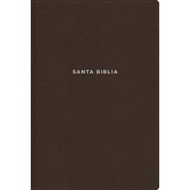 Biblia NVI de Estudio Letra Grande Café Símil Piel con Índice