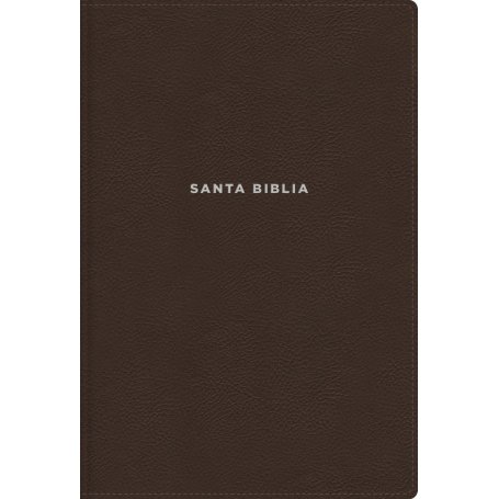 Biblia NVI de Estudio Letra Grande Café Símil Piel con Índice