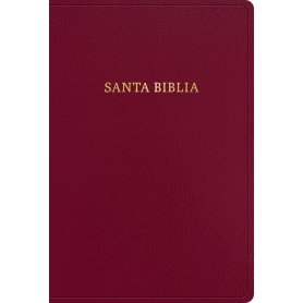 Biblia RVR 1960 Letra Súper Gigante Borgoña Símil Piel