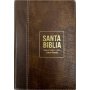 Biblia RVR 1960 Compacta Letra Grande 11 puntos Símil Piel Piel Marrón con Cierre y Índice