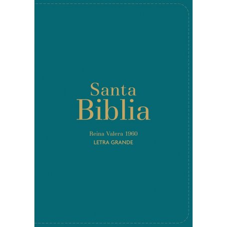 Biblia RVR 1960 Compacta Letra Grande 11 puntos Símil Piel Pino Verde