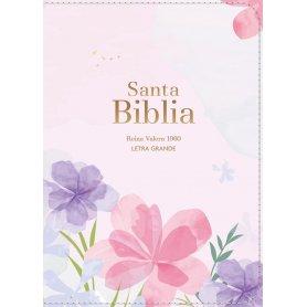 Biblia RVR 1960 Compacta Letra Grande 11 puntos Símil Piel Violeta Claro
