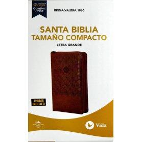 Biblia RVR 1960 Compacta Marrón Índice Cierre