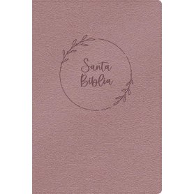 Biblia RVR 1960 Letra Gigante Rosa Perla Símil Piel