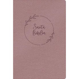 Biblia RVR 1960 Letra Gigante Rosa Perla Símil Piel con Índice