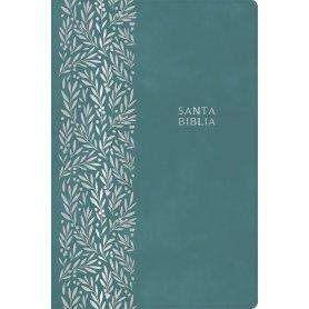 Biblia RVR 1960 Letra Gigante Verde Esmeralda Símil Piel