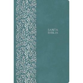 Biblia RVR 1960 Letra Gigante Verde Esmeralda Símil Piel con Índice