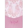 Biblia RVR 1960 Mis Quince Rosa Floreado Símil Piel