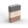 Biblia RVR 1960 Compacta Letra Grande 11 puntos Símil Piel Gris Beige Marrón