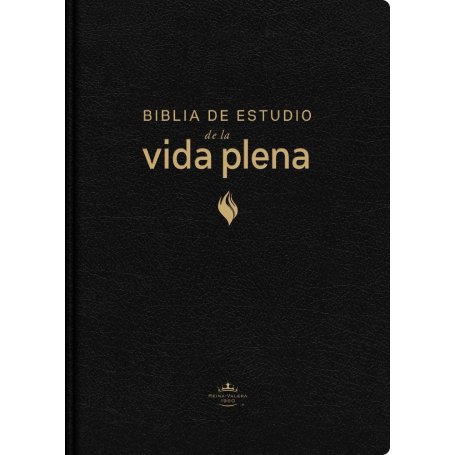 Biblia RVR 1960 de Estudio de la Vida Plena Piel Fabricada Negro con Índice