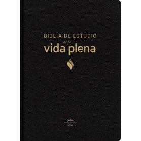 Biblia RVR 1960 de Estudio de la Vida Plena Piel Fabricada Negro