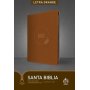Biblia RVR 1960 con Referencias Letra Grande Palabras de Jesús en Rojo Símil Piel Café Cierre